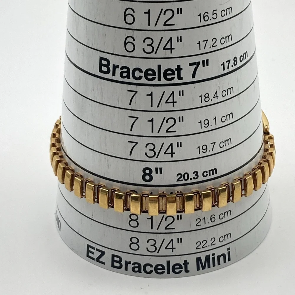 Vintage Alto Womens Watch Gold Tone 19mm Stretch Band Tank New Battery SMALL 6